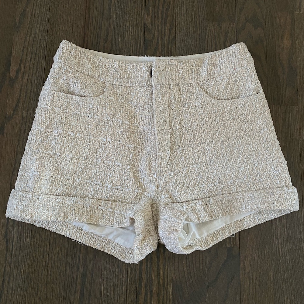 Tweed High Waisted Shorts Sz XS